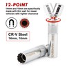CASOMAN 10PCS 3/8"Drive Magnetic Spark Plug Socket Set, 6PT&12PT, Include