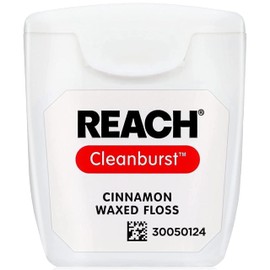 Reach Cleanburst Cinnamon Waxed Floss, 55 Yards (Pack of 4) by Johnson& Johnson Reach