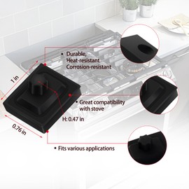 12Pcs 826885 Grate Rubber Feet Replacement for Wolf Range Stove Parts CG Series Gas Cooktop Grate Rubber Feet Support Bumpers Wolf Range Grate Rubber Foot Stove Top Protector Grate Pad replacement kit