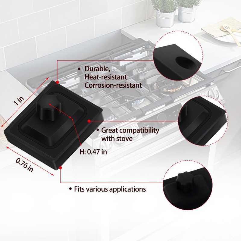 12Pcs 826885 Grate Rubber Feet Replacement for Wolf Range Stove