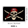 Pirate Flag in Various Sizes, Weatherproof with Eyelets, Outdoor and