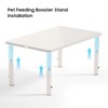 ‌Adjustable Automatic Cat Feeder Stand - Non-Slip Elevated Holder for