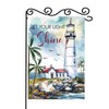 Bible Verse Let Your Light Shine Garden Flag,Beach Coastal Lighthouse