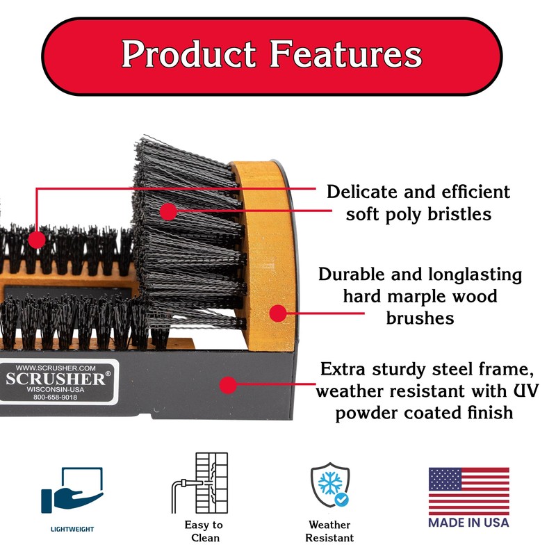 Shoe/Boot Brush & Scrubber - The Original Scrusher Boot &