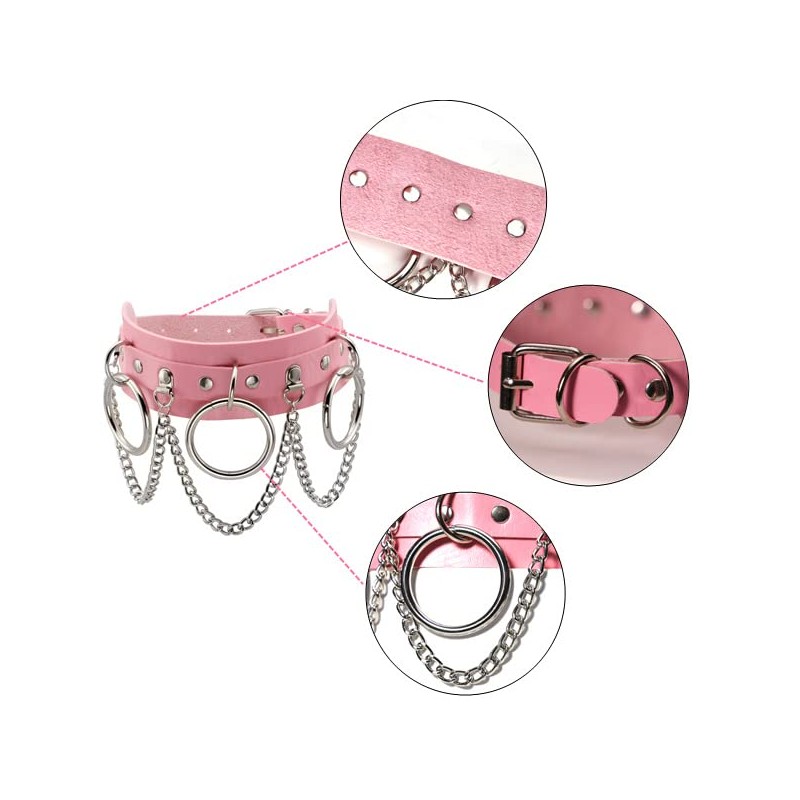 MILAKOO Cool Gothic Punk Choker Collar for Women Men Chains