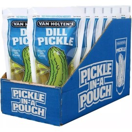 Van Holten's Pickles - Jumbo Dill Pickle-In-A-Pouch - 12 Pack Exp.01/2026 NEW