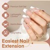 Luckyfairy Coffin Nails Full Matte 360pcs Medium Coffin False Gel