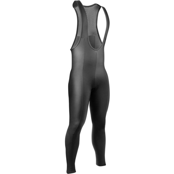 AERO|TECH|DESIGNS ATD Men's Bib Tights - Thermal Stretch Fleece Padded for Cycling (X-Large) Black