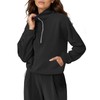 Fisoew Womens Half Zip Sweatshirt Funnel Neck Long Sleeve Pullover