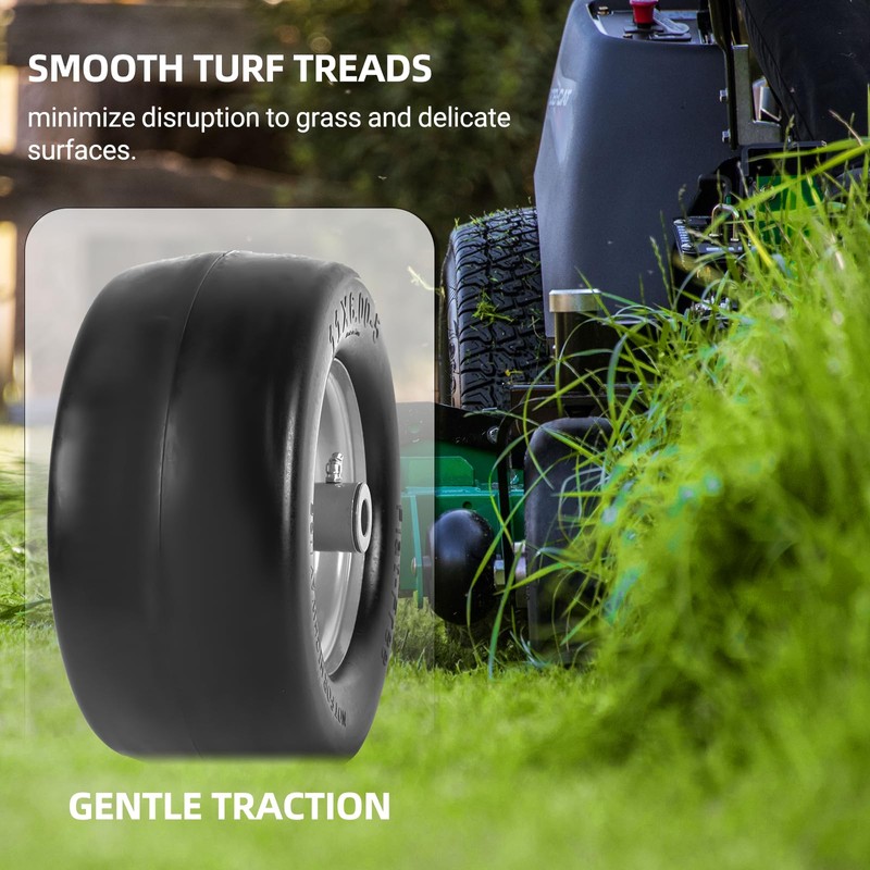 AR-PRO (2-Pack) 11x6.00-5 Flat Free Tire and Wheel - Universal