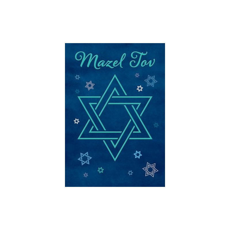 Regal Publishing Jewish Card, Mazel Tov Star David - 7