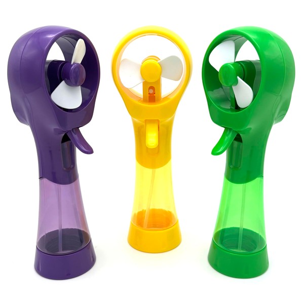 BJPEY Handheld Misting Fan with Spray Function - Portable Battery