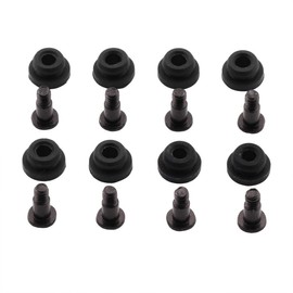 ZRM&E 8pcs 10mm Hard Disk Drive Screws and Shock Absorption Rubber Washer Kit PC Hard Disk Drive Mounting Accessories for 3.5 inches HDD SSD