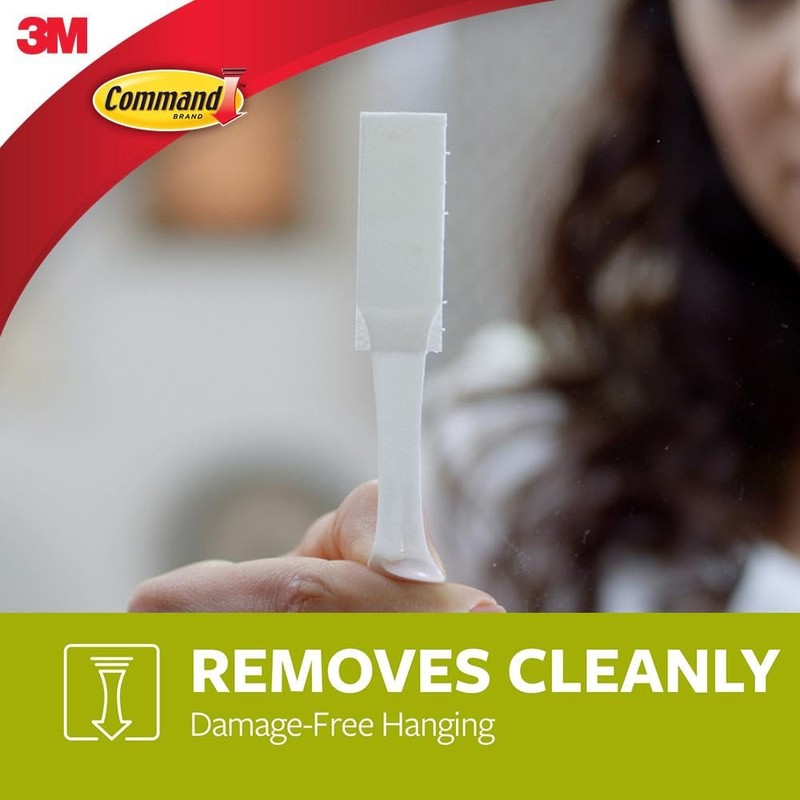 Command, MMM172014PKES, Medium Picture Hanging Strips, 8 / Pack, White