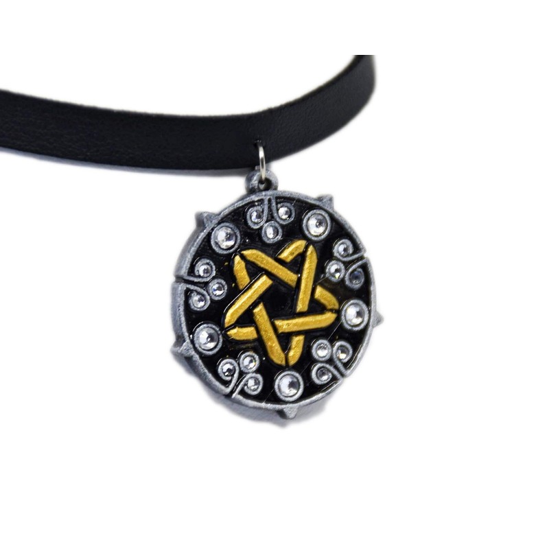 Yennefer necklace with rhinestones