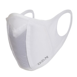 D&M D&M Functional Mask Runner Mask Droplet Prevention Breathable Quick-Drying Washable Large Small 3 Sizes 1-Pack Adult Use Child Use Made in Japan White M Size 109455