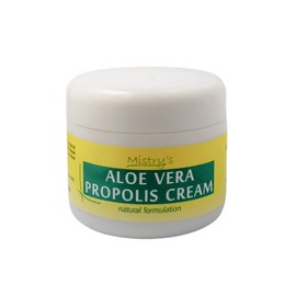 Mistry's Aloe Vera Propolis Cream 50g - Healing & Moisturising, Gentle for Dry, Eczema and Skin Irritation - Additive Free, Vegan,
