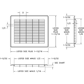 Imperial RG0689 12 x 12-Inch Heavy Gauge Steel Floor Return Air Grille, White