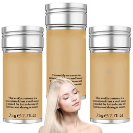 3pcs Cera Natural Fijadora Cabello Peinado Larga Duracion Clean Look Barra Hair Cabello Control de bordes, barra para el cabello no graso, Pomada de pelo