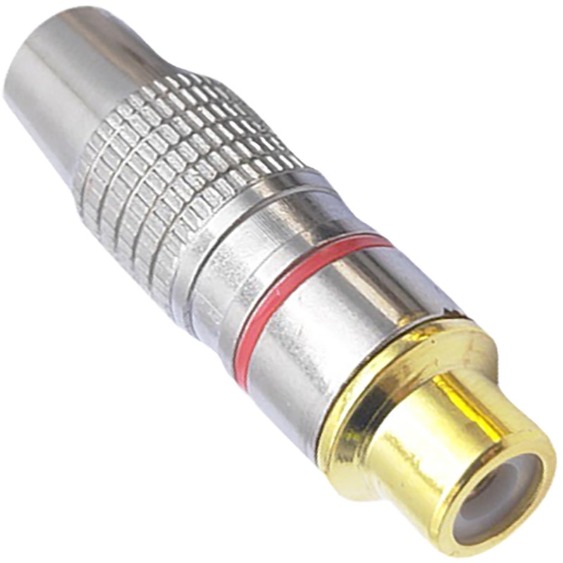 tunghey 6Pack RCA Plug Connectors Coaxial Cable Audio Adapter Gold