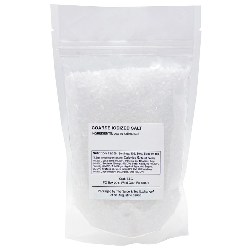 Iodized Salt for Grinder, Coarse Iodized Salt for Grinder Refill