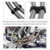 DXNQ 4PCS 6AN Hose Separator Clamp, Fuel Line Mounting Clamp