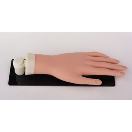 Pro Practice Mannequin Hand with Stand and Stay Adjustable Fingers by PracticeHand