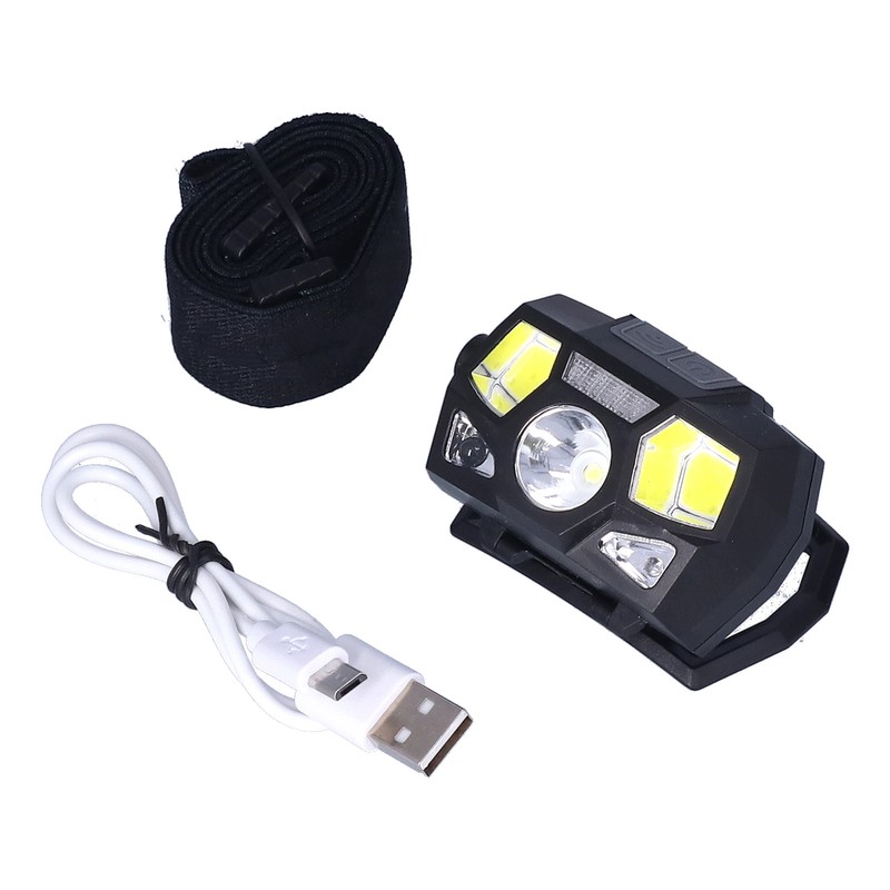 Head Lamp High Brightness Long Battery Life Sensor Switches 60