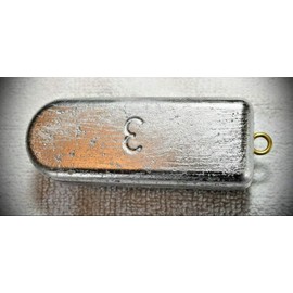 3lb (Pound) Lead Rock Cod Weight Sinker with Brass Eye, Deep Drop Fishing, Bass Weights Fishing Sinker Molds for Freshwater or Saltwater Fishing