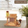Wooden Squirrel Feeder - Squirrel Feeders for Outside - Durable