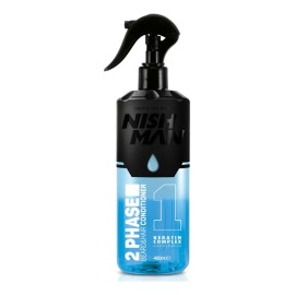 Acondicionador De Barba Y Cabello 2 Fases 400 Ml Nishman