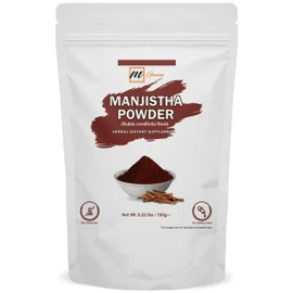 mGanna 100% Natural Manjistha | Madder Root Powder | Rubia Cordifolia 100 GMS / 0.22 LBS for Smooth Hair, Glowing Skin & Health Care