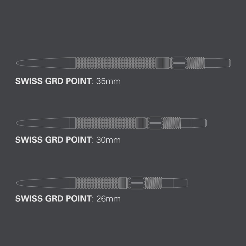 Target Darts Swiss Point GRD Silver 30mm Dart Points