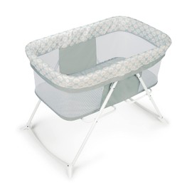Ingenuity Snooze & Stow Rocking Portable Folding Bassinet - Sheppy - Ages 0+ Months