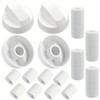 CHEFZOCO 4 x Universal Oven Hob Gas Hob Knobs with