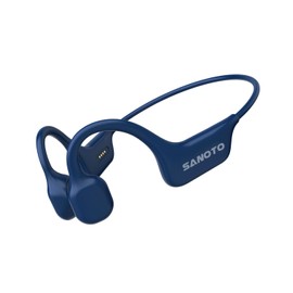 SANOTO Bone Conduction Open Ear Headphones BT Sport Bone Conduction Wireless IPX7 Waterproof Sweatproof Sports Headphones for Runners Bicycle Cycling Fitness