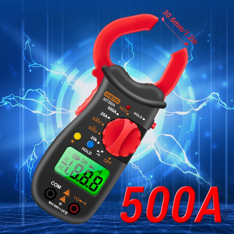 ANENG MT88A Clamp Meter Multimeter LCD Digital Universal Meter 1999