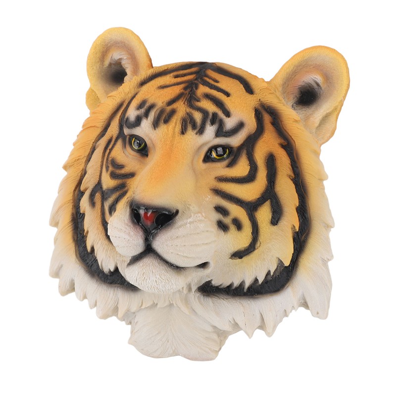 3D Simulation Animal Head Statues Wall Decor Resin Unique Exquisite