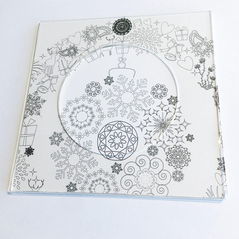 5 Pcs Clear Acrylic Coasters with Insert for Cocktail Napkins,