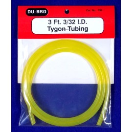 DU-BRO MEDIUM 3/32" ID TYGON TUBING ( 3 FEET )( CAT. # 799 )