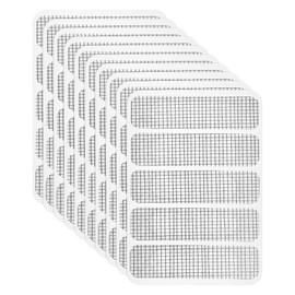 uxcell Window Screen Repair Kit, 10Pcs 50 Strips Gray Screen Repair Kit, Fiberglass Screen Tape Mesh Repair Adhesive Screen Patch Repair Kit, 2.36"x 0.6"(60mm x 15mm)