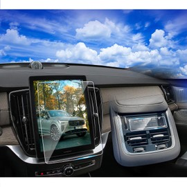XXCIWP 2Pack-2025 Volvo XC90 Screen Protector for 2025 2026 Volvo XC90 11.2Inch Front & Rear AC Films Accessories Tempered Glass