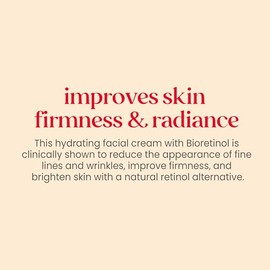 Burt's Bees - Crema facial reafirmante renovadora, alternativa al retinol, antienvejecimiento, cuidado natural hidratante de la piel, 1.8 onzas (el pa