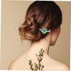 Mikinona 2pcs Snake Shape Jade Hair Stick Hair Products for