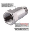 EVIL ENERGY Oxygen Sensor Spacer, 2PCS M18x1.5 Check Engine Light