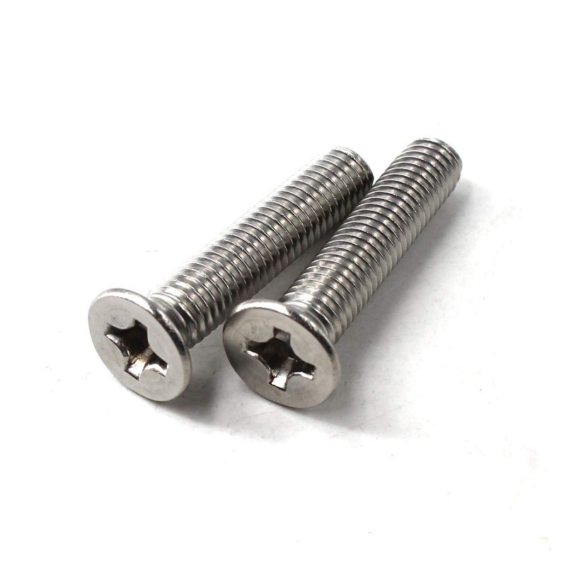M10 x 40 Phillips Head Screws 304 Stainless Steel Flat