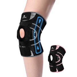 ABYON Lightweight Hinged Knee Brace for Meniscus Tear, Arthritis, ACL, MCL Pain – Adjustable 360° Wraparound Strap & Dual-Side Stabilizers for Maximum Knee Support & Injury or Surgery Recovery for man and women