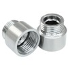 Rierdge 2 Pack 15mm Length Stainless Steel Shower Head Extension,