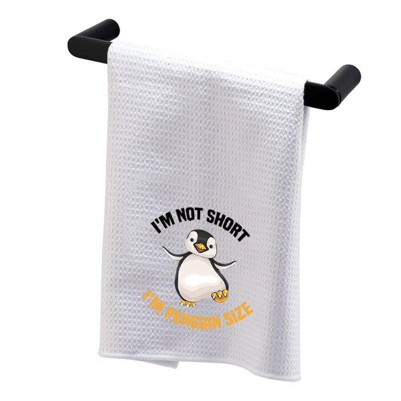 PLITI Penguin Kitchen Towel Penguin Lover Gift I'm Not Short