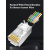 Gaobige 30-Pack Cat7 Cat6A RJ45 Pass Through Connectors Shielded (Cat7